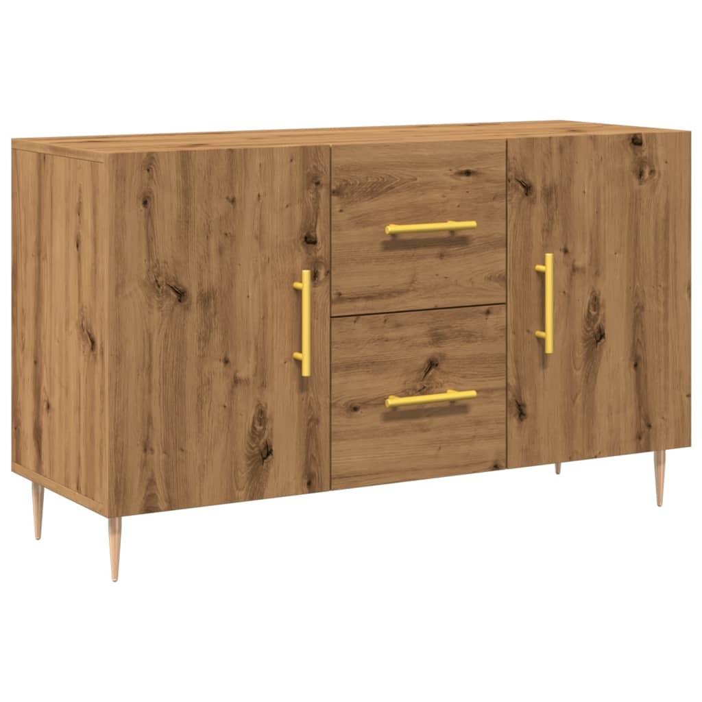 VidaXL Dressoir 100x36x60 cm bewerkt hout artisanaal eikenkleurig