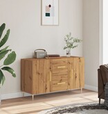 VidaXL Dressoir 100x36x60 cm bewerkt hout artisanaal eikenkleurig