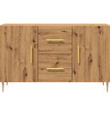 VidaXL Dressoir 100x36x60 cm bewerkt hout artisanaal eikenkleurig