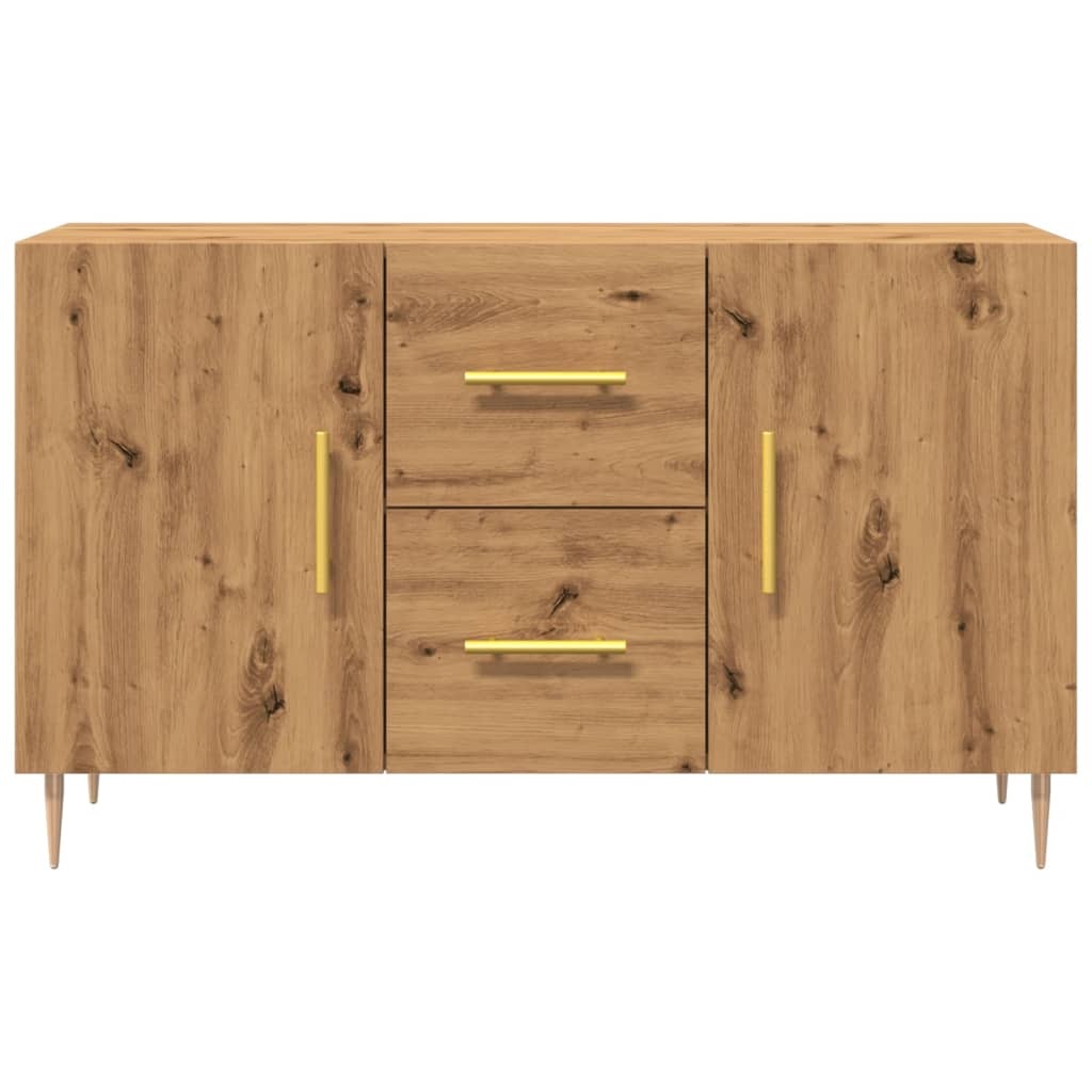 VidaXL Dressoir 100x36x60 cm bewerkt hout artisanaal eikenkleurig