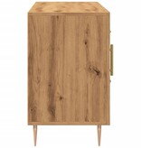 VidaXL Dressoir 100x36x60 cm bewerkt hout artisanaal eikenkleurig