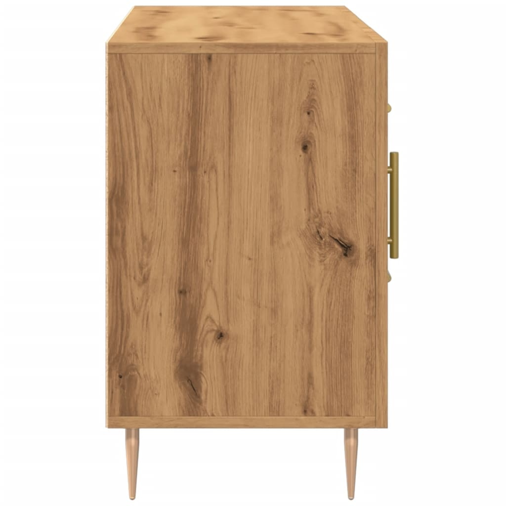 VidaXL Dressoir 100x36x60 cm bewerkt hout artisanaal eikenkleurig
