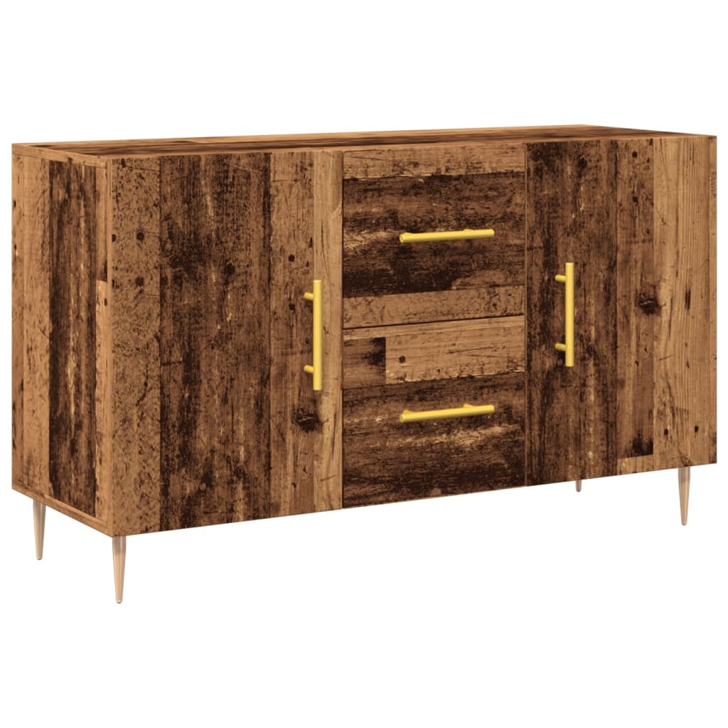 VidaXL Dressoir 100x36x60 cm bewerkt hout oud houtkleurig