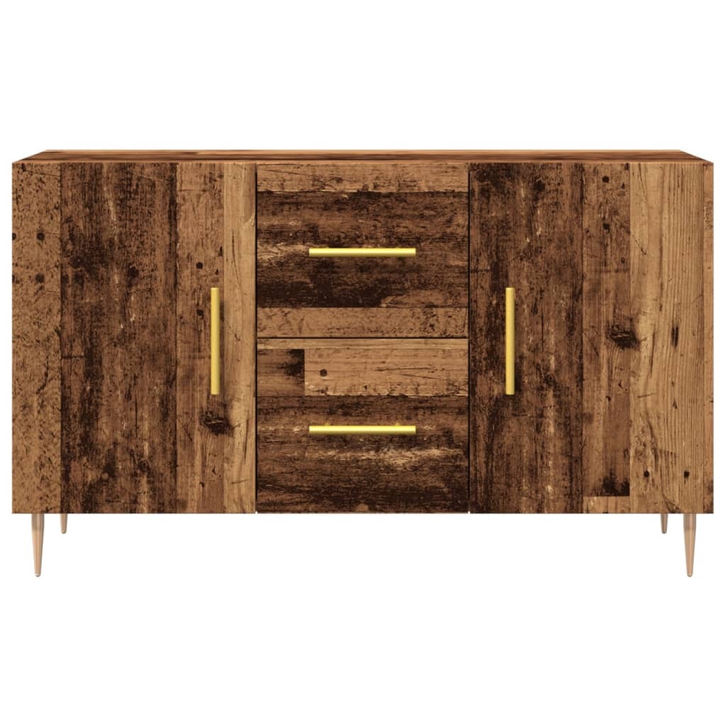 VidaXL Dressoir 100x36x60 cm bewerkt hout oud houtkleurig