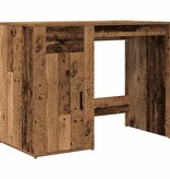 VidaXL Bureau 100x49x75 cm bewerkt hout oud houtkleurig