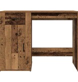 VidaXL Bureau 100x49x75 cm bewerkt hout oud houtkleurig