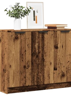 VidaXL Dressoir 90,5x30x70 cm bewerkt hout oud houtkleurig