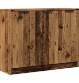 VidaXL Dressoir 90,5x30x70 cm bewerkt hout oud houtkleurig