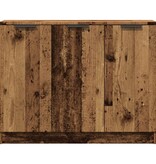 VidaXL Dressoir 90,5x30x70 cm bewerkt hout oud houtkleurig
