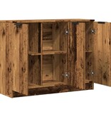 VidaXL Dressoir 90,5x30x70 cm bewerkt hout oud houtkleurig