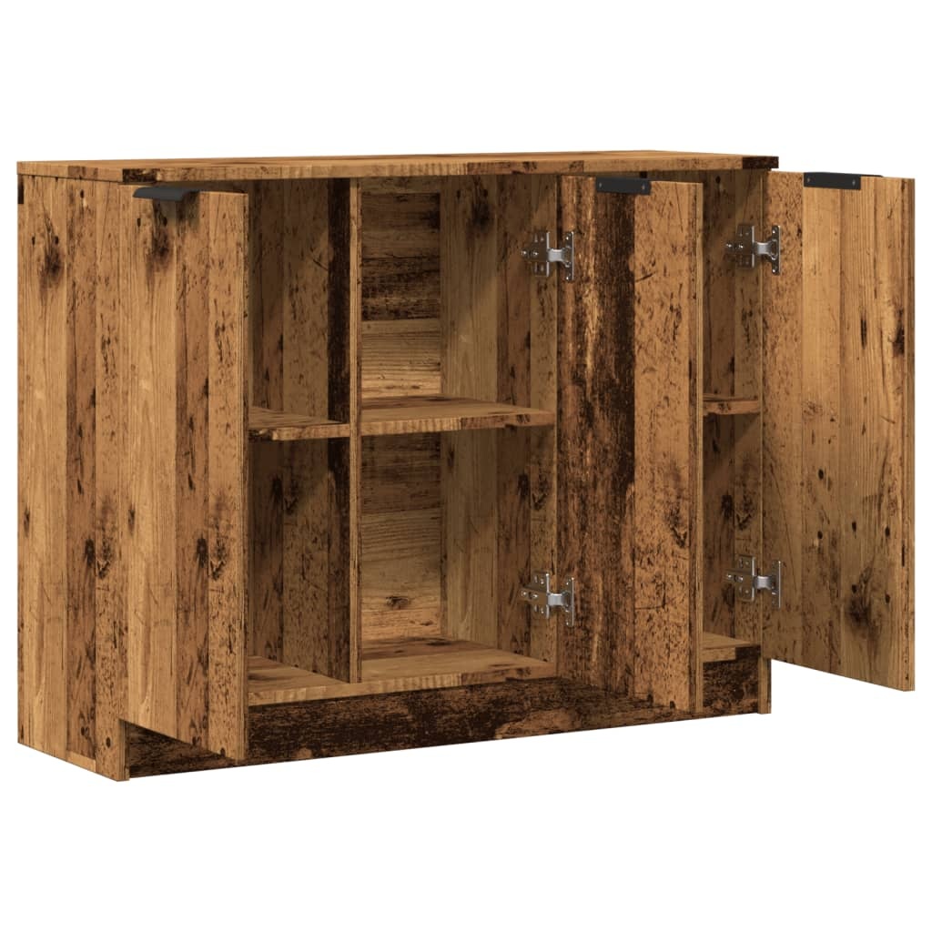 VidaXL Dressoir 90,5x30x70 cm bewerkt hout oud houtkleurig