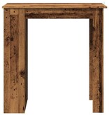 VidaXL Bartafel met opbergrek 102x50x103,5 cm oud houtkleurig
