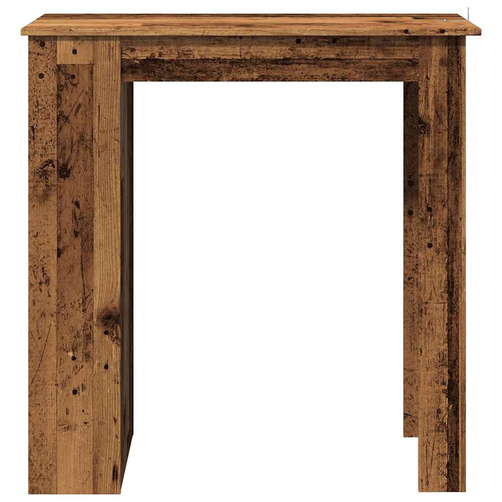 VidaXL Bartafel met opbergrek 102x50x103,5 cm oud houtkleurig