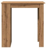 VidaXL Bartafel met schap 102x50x103,5cm bewerkt hout artisanaal eiken
