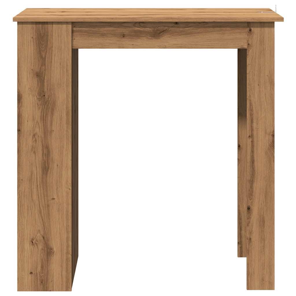 VidaXL Bartafel met schap 102x50x103,5cm bewerkt hout artisanaal eiken