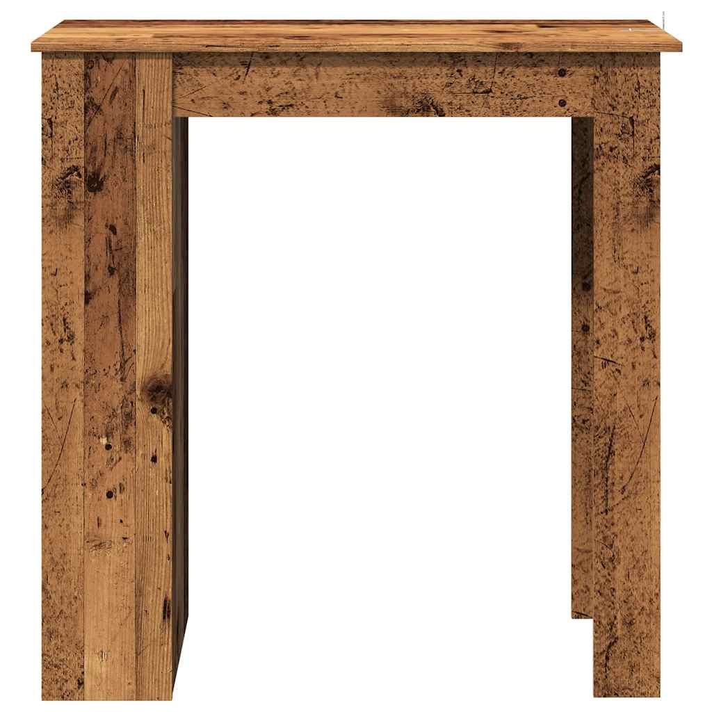 VidaXL Bartafel met schap 102x50x103,5 cm bewerkt hout oud houtkleurig