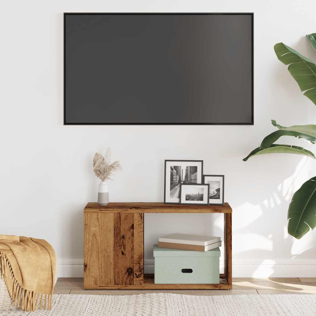 VidaXL Tv-meubel 60x24x32 cm bewerkt hout oud houtkleurig