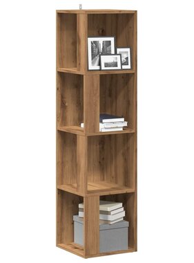 VidaXL Hoekkast 33x33x132 cm bewerkt hout artisanaal eikenkleur