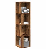 VidaXL Hoekkast 33x33x132 cm bewerkt hout oud houtkleurig
