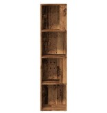 VidaXL Hoekkast 33x33x132 cm bewerkt hout oud houtkleurig