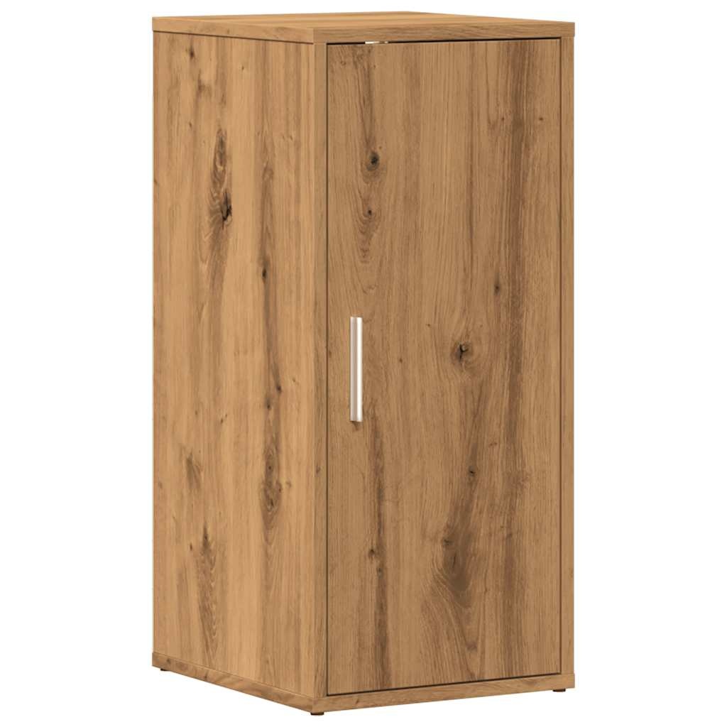VidaXL Schoenenkasten 2 st 32x35x70 cm bewerkt hout artisanaal eiken