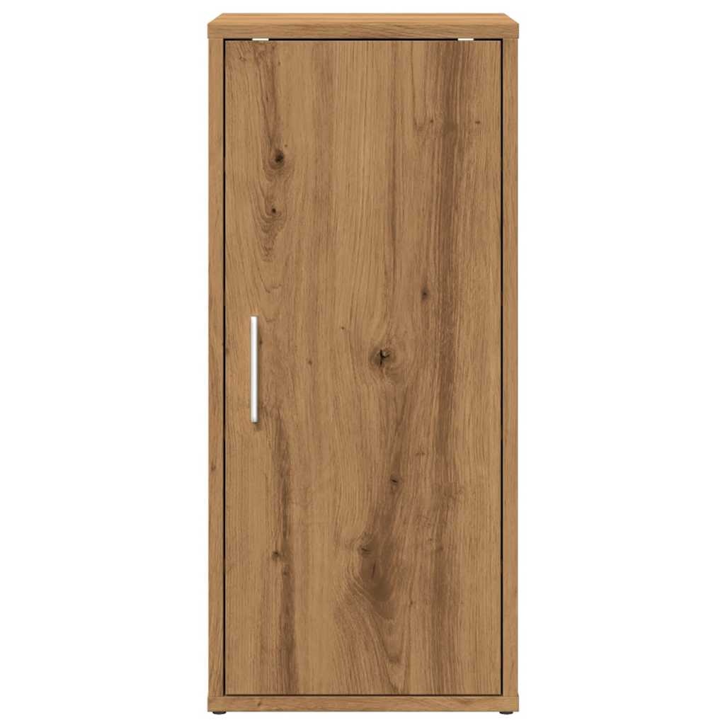 VidaXL Schoenenkasten 2 st 32x35x70 cm bewerkt hout artisanaal eiken