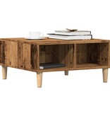 VidaXL Salontafel 60x60x30 cm bewerkt hout oud houtkleurig