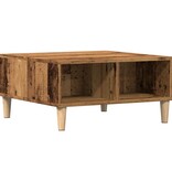 VidaXL Salontafel 60x60x30 cm bewerkt hout oud houtkleurig