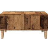 VidaXL Salontafel 60x60x30 cm bewerkt hout oud houtkleurig