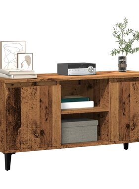 VidaXL Tv-meubel 102x35x50 cm bewerkt hout oud houtkleurig