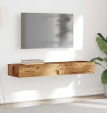 VidaXL Tv-meubels met LED-verlichting 2 st 60x35x15,5 cm oud hout