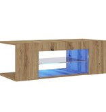 VidaXL Tv-meubel met LED 90x39x30 cm bewerkt hout artisanaal eiken