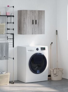 VidaXL Wandkast 60x31x60 cm bewerkt hout grijs sonoma eikenkleurig