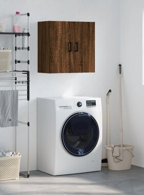 VidaXL Wandkast 60x31x60 cm bewerkt hout bruin eikenkleur