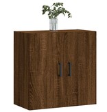 VidaXL Wandkast 60x31x60 cm bewerkt hout bruin eikenkleur