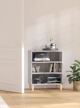 VidaXL Dressoir 57x35x70 cm bewerkt hout grijs sonoma eikenkleurig