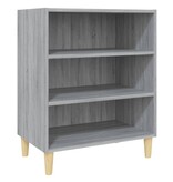 VidaXL Dressoir 57x35x70 cm bewerkt hout grijs sonoma eikenkleurig
