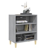 VidaXL Dressoir 57x35x70 cm bewerkt hout grijs sonoma eikenkleurig