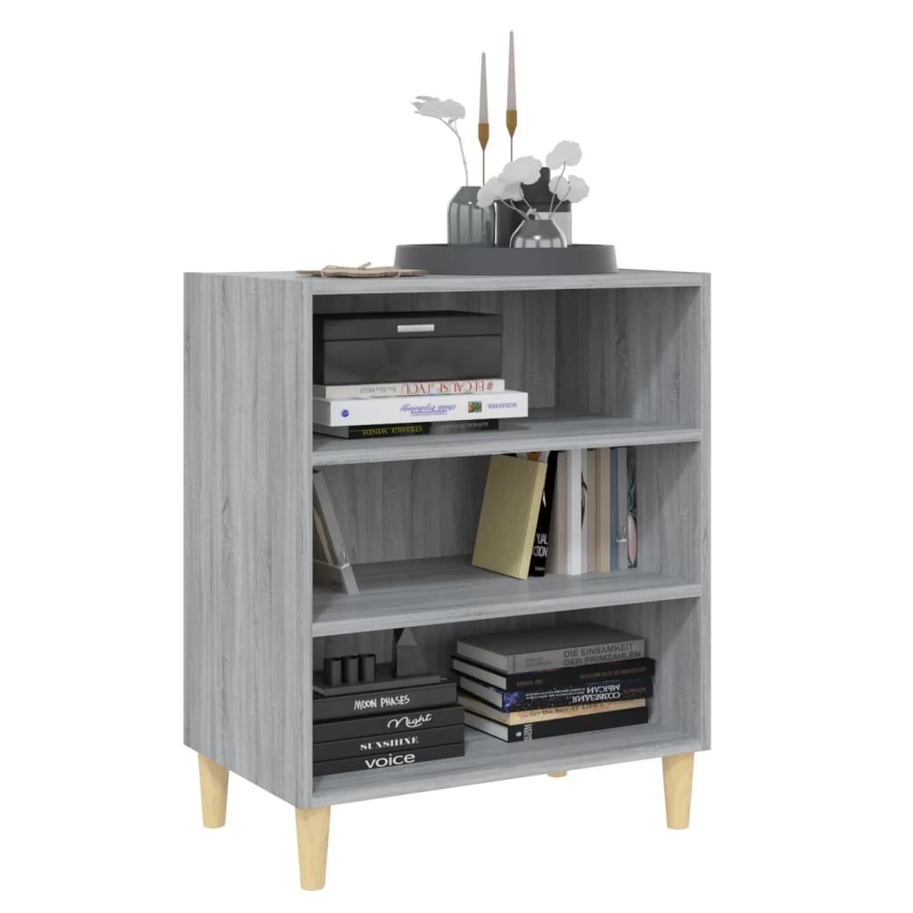 VidaXL Dressoir 57x35x70 cm bewerkt hout grijs sonoma eikenkleurig