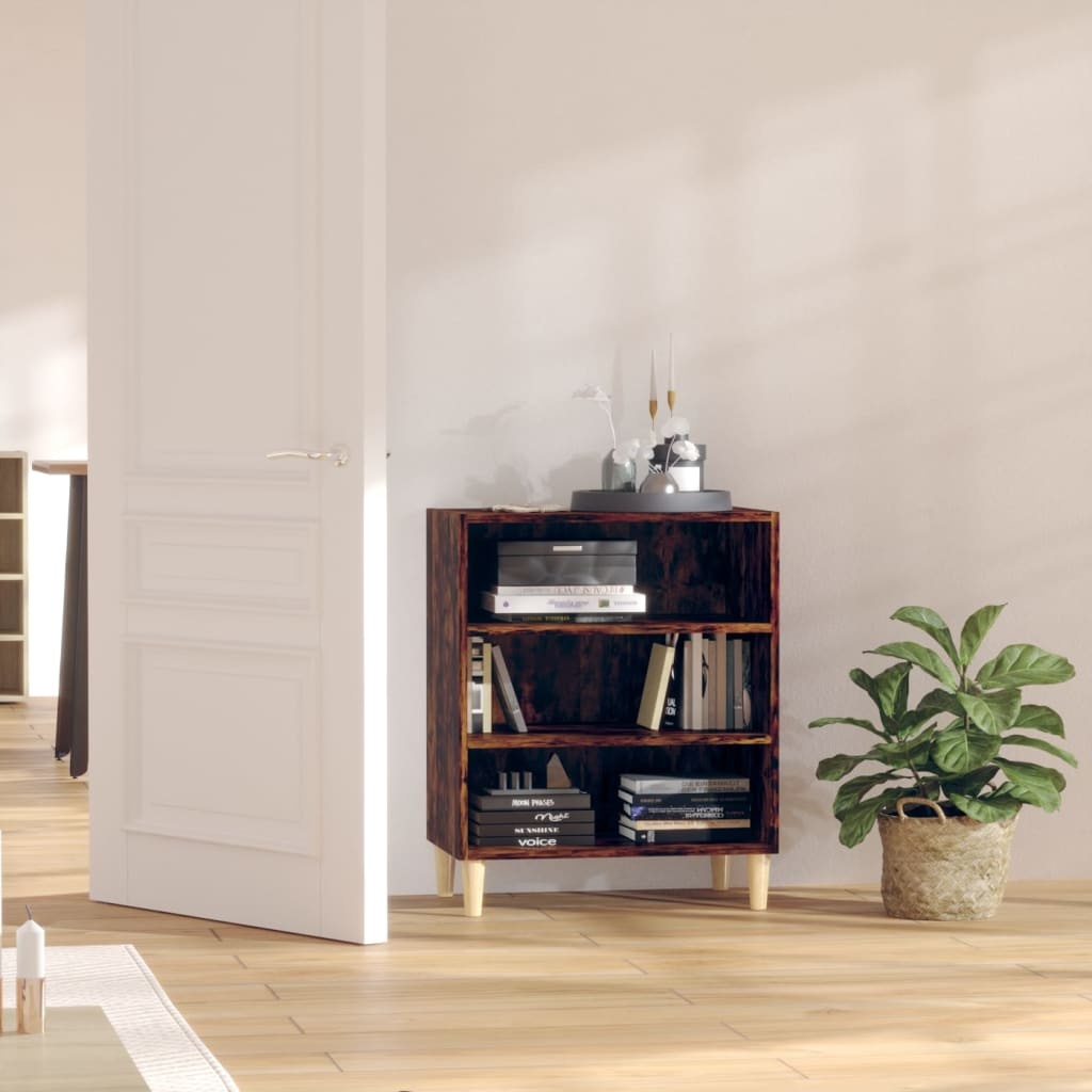 VidaXL Dressoir 57x35x70 cm bewerkt hout gerookt eikenkleurig