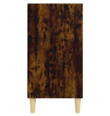 VidaXL Dressoir 57x35x70 cm bewerkt hout gerookt eikenkleurig