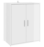 VidaXL Schoenenkast 60x35x70 cm bewerkt hout hoogglans wit
