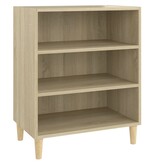 VidaXL Dressoir 57x35x70 cm bewerkt hout sonoma eikenkleurig