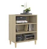 VidaXL Dressoir 57x35x70 cm bewerkt hout sonoma eikenkleurig