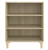 VidaXL Dressoir 57x35x70 cm bewerkt hout sonoma eikenkleurig