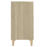 VidaXL Dressoir 57x35x70 cm bewerkt hout sonoma eikenkleurig