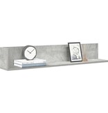 VidaXL Wandschappen 2 st 100x16,5x16,5 cm spaanplaat betongrijs