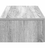 VidaXL Wandschap met lades 80x33x17 cm bewerkt hout grijs sonoma eiken