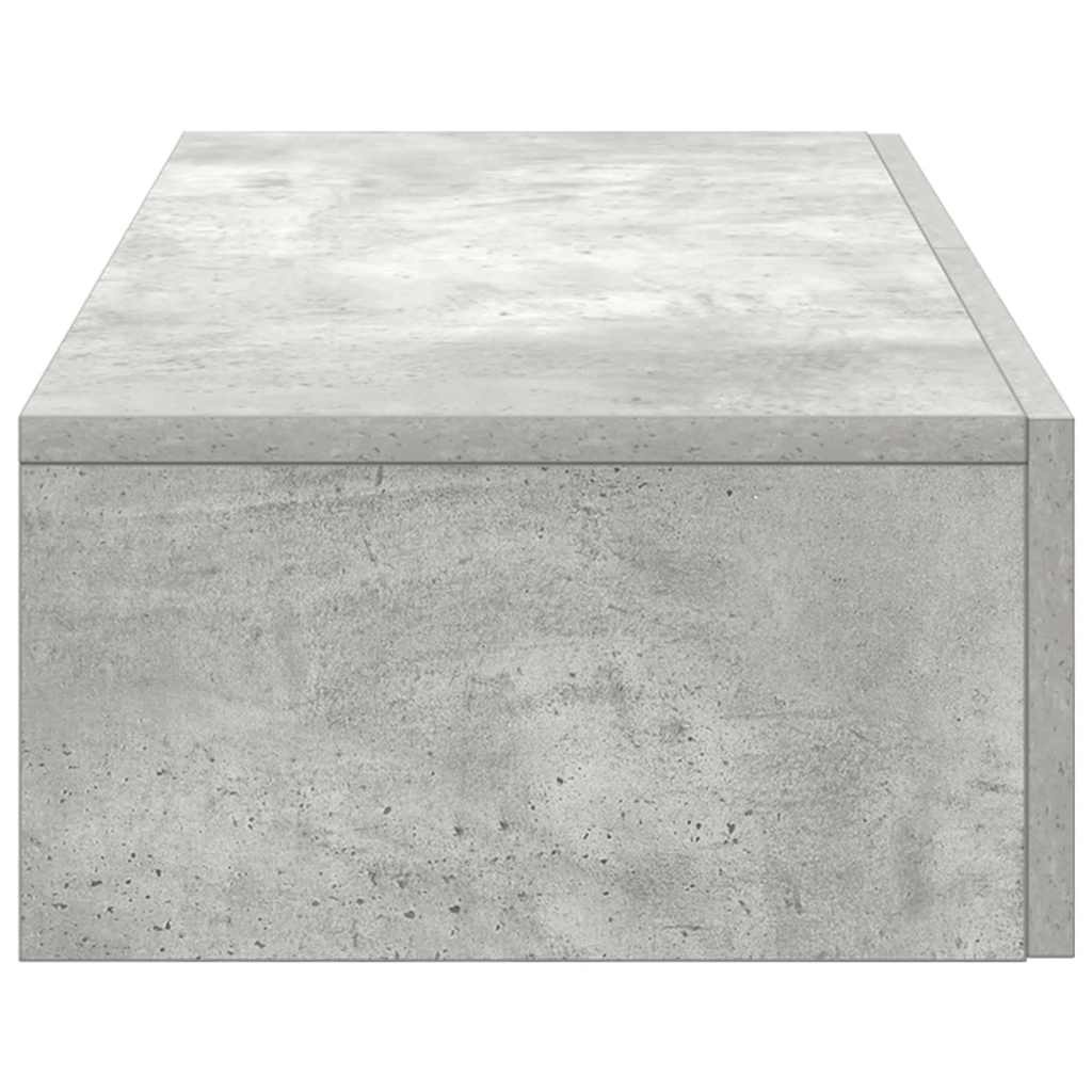 VidaXL Wandschap met lades 80x33x17 cm bewerkt hout betongrijs