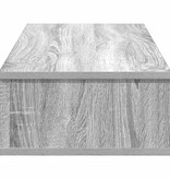 VidaXL Wandschap met lades 80x31x17 cm bewerkt hout grijs sonoma eiken